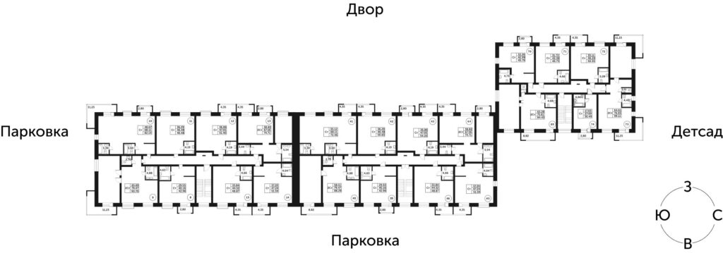 2-комнатная квартира, 79,47 м²